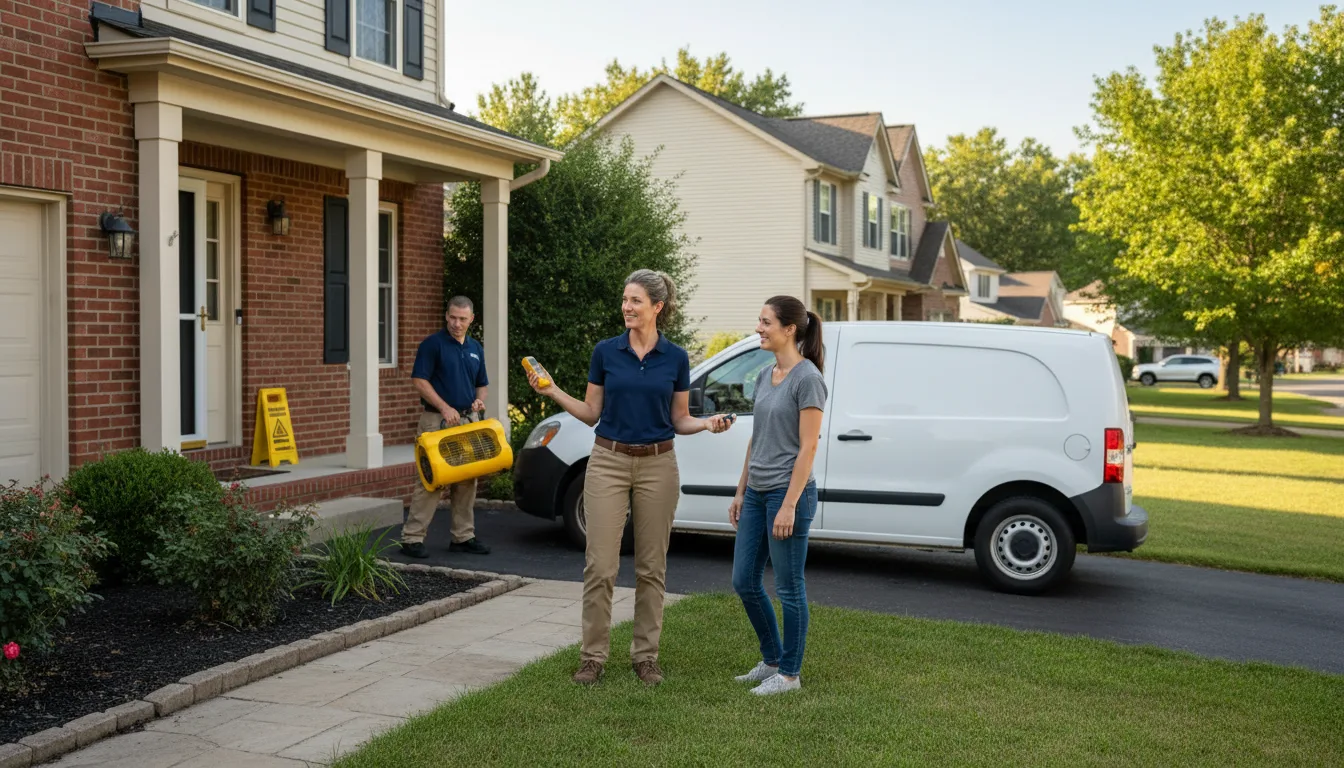 Residential water damage restoration in Glentana, MT